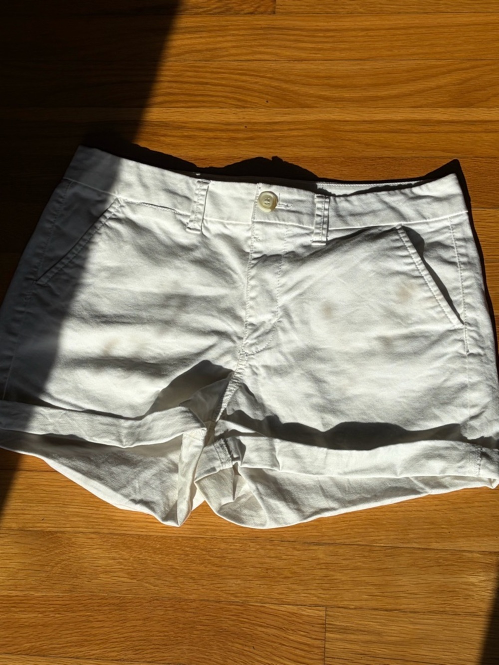 American Eagle Outfitters White Denim Shorts